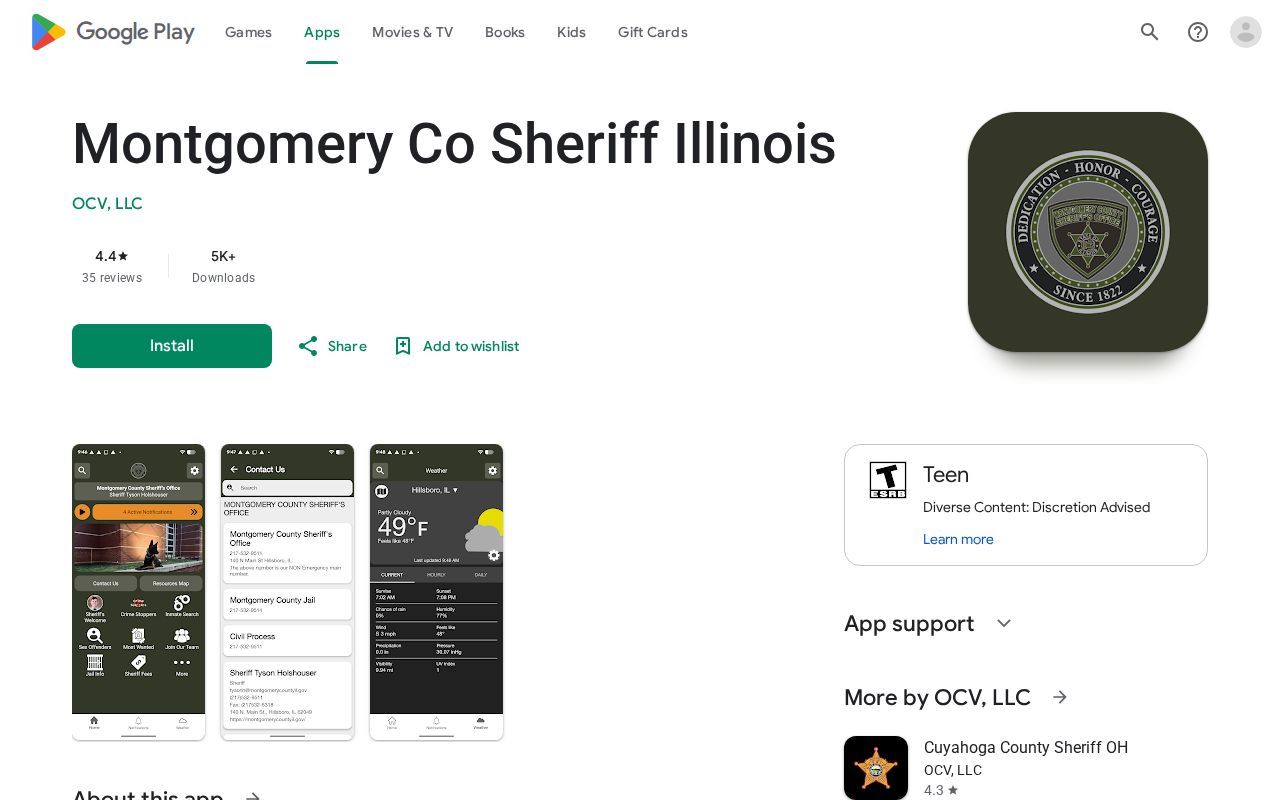 Montgomery County sheriff app without verified 24-hour releases